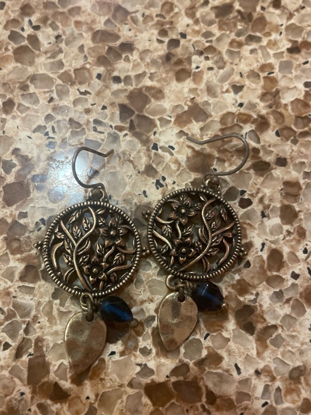 Gold color earrings